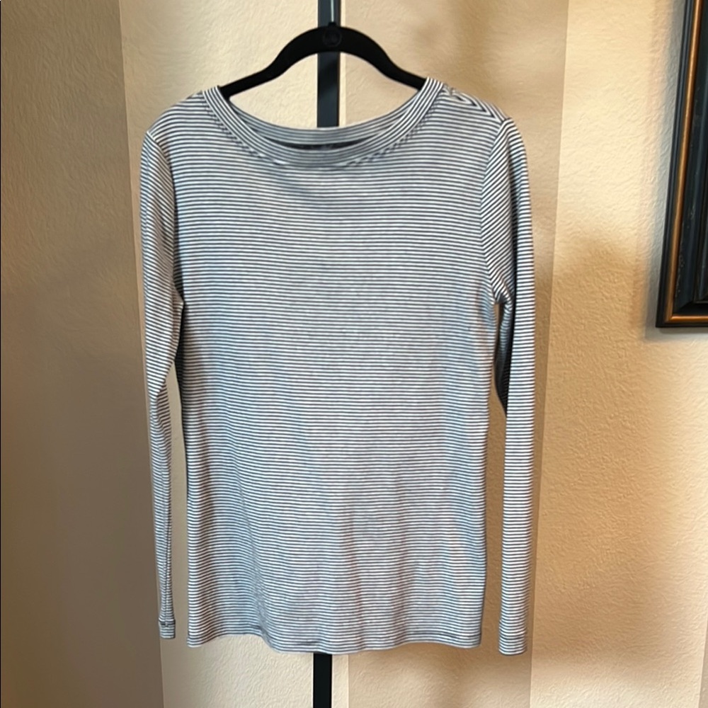 Loft size Medium Striped Long Sleeve Top